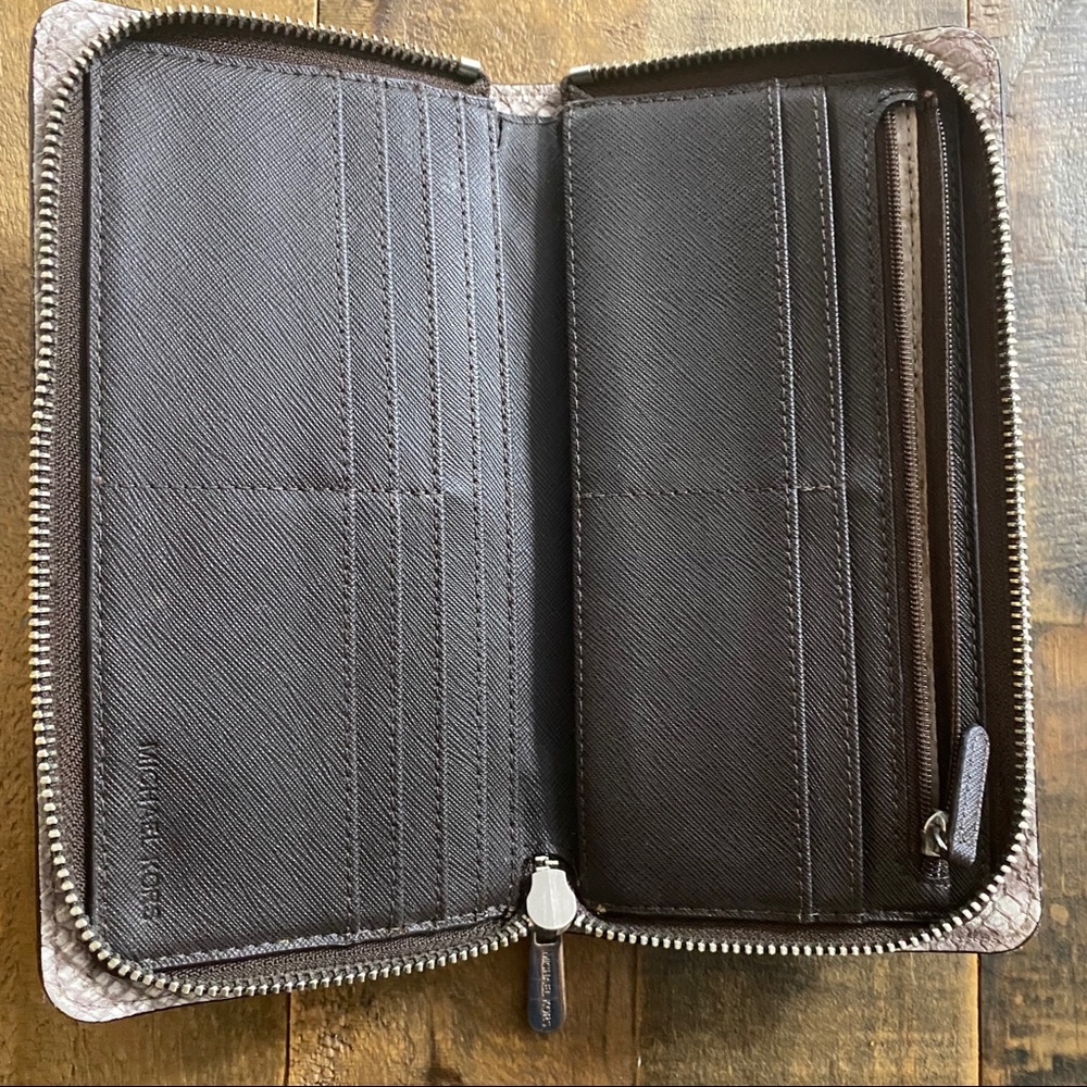 Michael Kors Embossed Python Print Lock Wallet - image 3